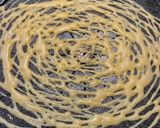 Gambar langkah 6 resipi Martabak Roti Jala.