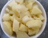 A picture of step 3 of Chaat (Dahi Aloo Chaat).