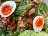 Tuna, lentil and egg salad