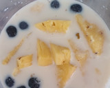 Foto del paso 1 de la receta: Batido de piña arándanos y plátano 🍍🍌
