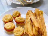 Macaron & stick khoai lang