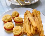 Hình bước làm 4 của món Macaron & stick khoai lang