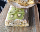 Une image de l'étape 6 de Génoise à la confiture de kiwis et crème au yaourt.