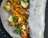 A picture of step 6 of Soya Stuffed NACHNI DOSA.