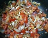 A picture of step 6 of Kadai Paneer.