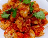 Hình bước làm 3 của món Tôm chiên sauce sa tế sò điệp