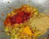 A picture of step 2 of Brinjal potatoes lentils dry dumplings Gravy.