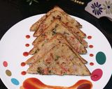A picture of step 7 of Crispy Rava Open Toast Sandwich.