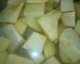A picture of step 1 of Yam balls.