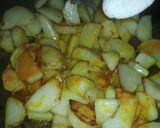 A picture of step 3 of Dry potato.