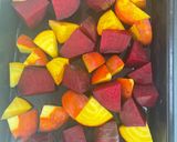 A picture of step 1 of Roasted beetroot, feta and orzo salad.