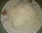 A picture of step 1 of Vegetable Noodles.