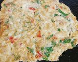 A picture of step 4 of Omelette,Bread 🍞🥚🥚🍞.