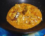 A picture of step 8 of Soya Chaap Masala.