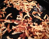 A picture of step 2 of Cajun Salmon and Sweetcorn Puree with Broccoli and Fried Onions.