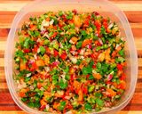 A picture of step 1 of Mike's Habenero Salsa.