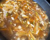 A picture of step 5 of Easy Hot and Sour Soup.