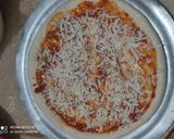 A picture of step 6 of Fajita pizza. 🇲🇽🇲🇽🇲🇽 🍕🍕.