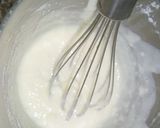 A picture of step 10 of Flag cake without oven.