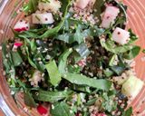 A picture of step 2 of Spinach, Quinoa, and Shrimp Salad.