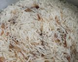 A picture of step 4 of Tarka rice.