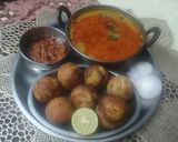 मसाला बाटी, लहसुन की चटनी, पंचमेल दाल रेसिपी चरण 17 फोटो