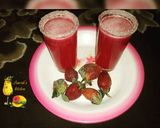 A picture of step 1 of Strawberry juice.