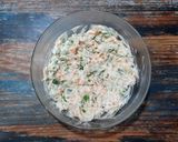 A picture of step 2 of Veg Hung Curd Sandwich.