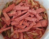 Lecsókolbász ragú hentes módra recept fázis 3 fotója