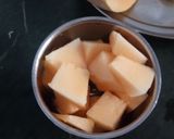 A picture of step 3 of Muskmelon Pie.