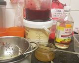 A picture of step 2 of Berry smoothie.