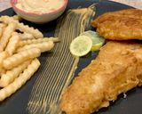 A picture of step 6 of Traditional English fish and chips.