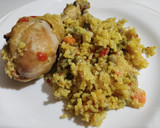 Foto del paso 8 de la receta: Arroz con pollo y macedonia de verduras
