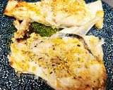 Foto del paso 5 de la receta: Curry de garbanzos y brócoli 🥦 con bacalao a la plancha y ajo aceite
