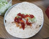A picture of step 4 of KFC Chicken Wrap.