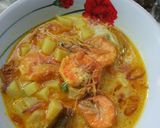Foto langkah ke 5 dari resep Kentang Udang Kuah santan.