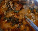 A picture of step 7 of Dahi chicken (yogurt chicken).
