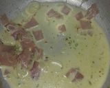 Foto del paso 2 de la receta: Tirabuzón con crema de jamón
