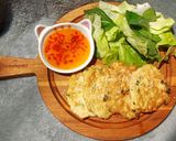 Hình bước làm 3 của món Trứng chiên nấm kim châm