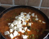 A picture of step 1 of Mutter paneer.