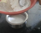 A picture of step 5 of Thengai Paal Idiyappam(Rice noodels with Jaggery,coconut syrup.