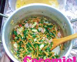 Foto del paso 1 de la receta: Tarta de verduras 🥬🥕🧅🫑🧀🍖