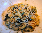 Tejszínes cukkini spagetti tésztával recept fázis 4 fotója