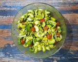 A picture of step 4 of Vegan Chimichurri Cold Pasta Salad.