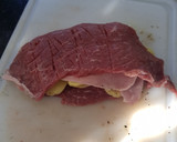 Foto del paso 2 de la receta: Bistec relleno de papa y jamón