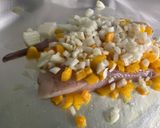 Une image de l'étape 7 de Queues de lotte au poivron jaune, oignon, tomate et estragon.
