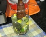 A picture of step 1 of Virgin Black Mojito Mocktail.