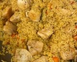 A picture of step 4 of Chicken & Rice.