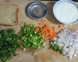 A picture of step 1 of Rice and dahi Kabab.