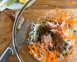 A picture of step 1 of Vietnamese Spring Rolls.